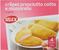 Crepes surgelate prosciutto cotto e mozzarella