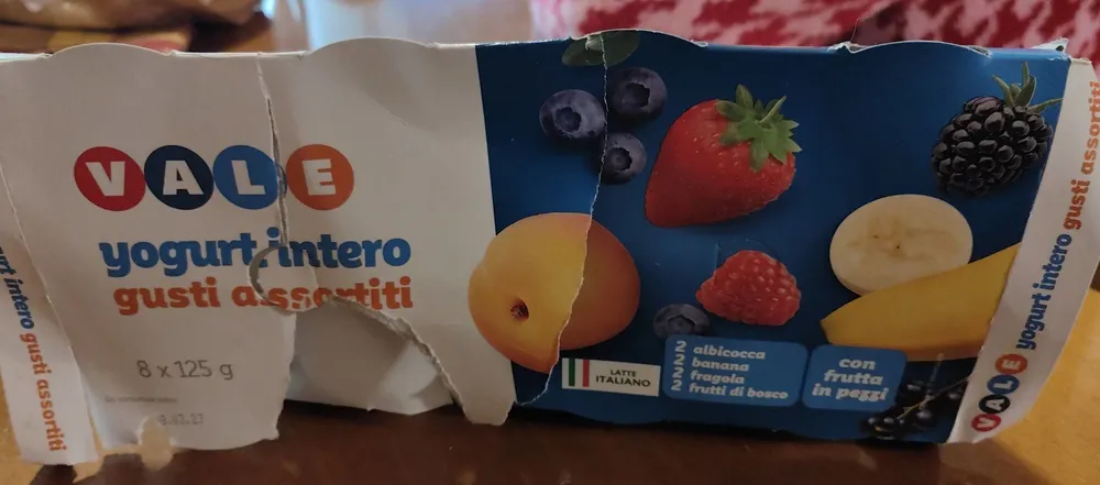 Yogurt intero gusti assortiti