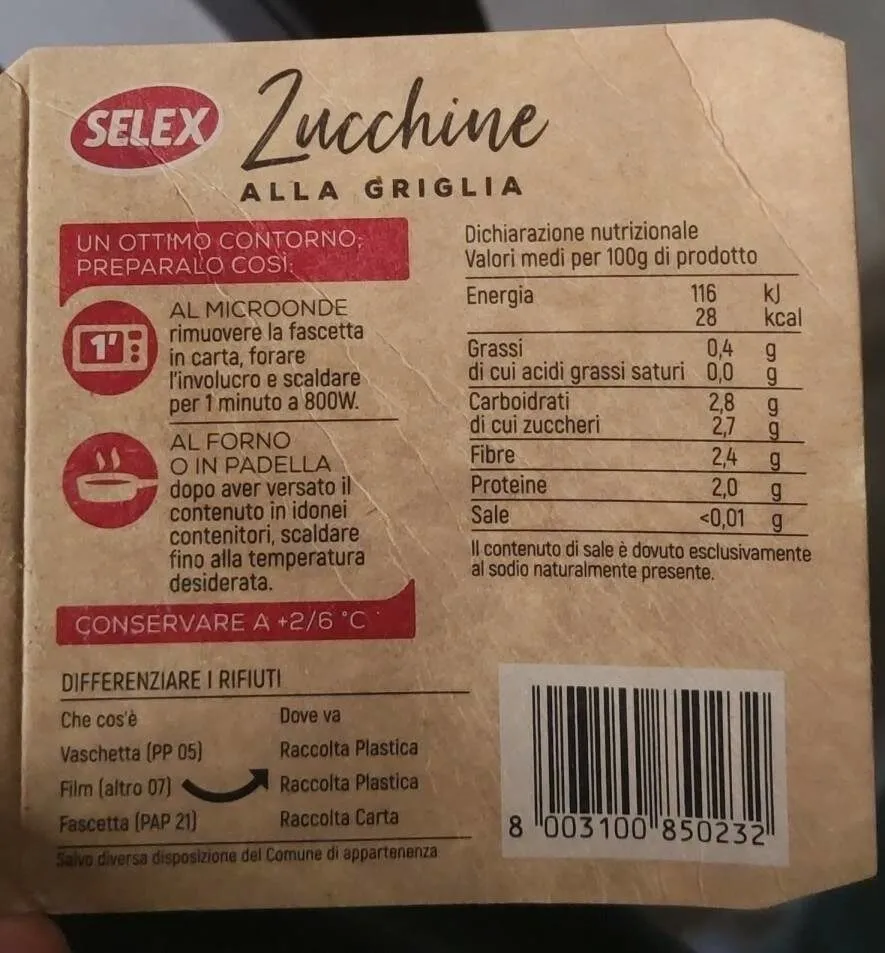 Zucchine alla griglia