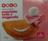 Crepes surgelate prosciutto cotto e mozzarella