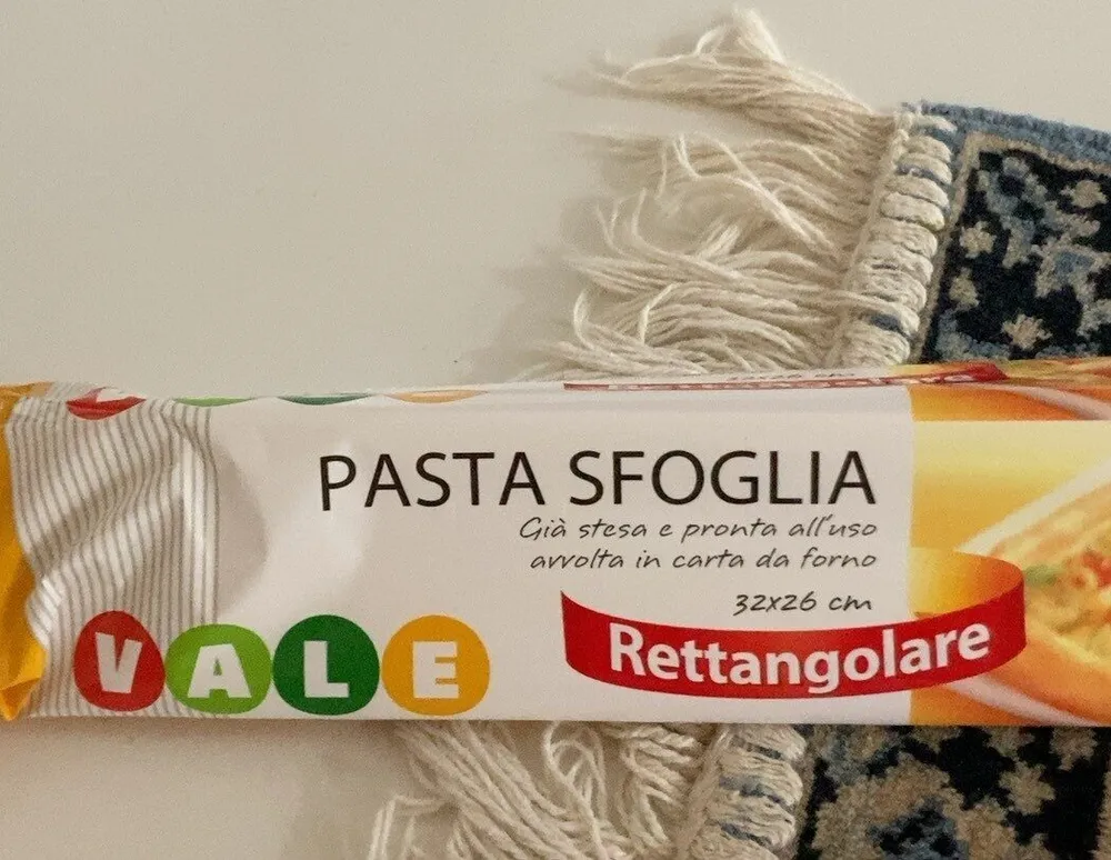 Pasta sfoglia rettangolare