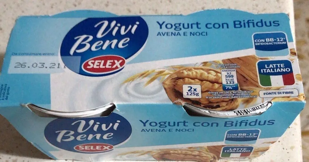 Vivi Bene Yogurt con Bifidus Avena e Noci