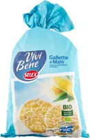 Vivi bene gallette di mais a basso contenuto