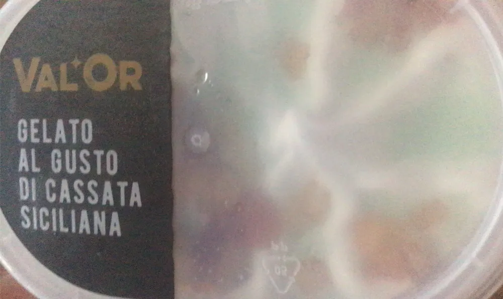 Gelato al gusto di cassata siciliana