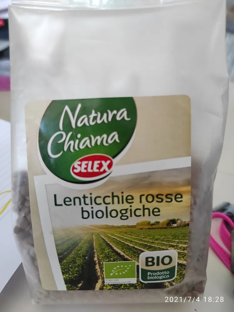 Lenticchie rosse biologiche