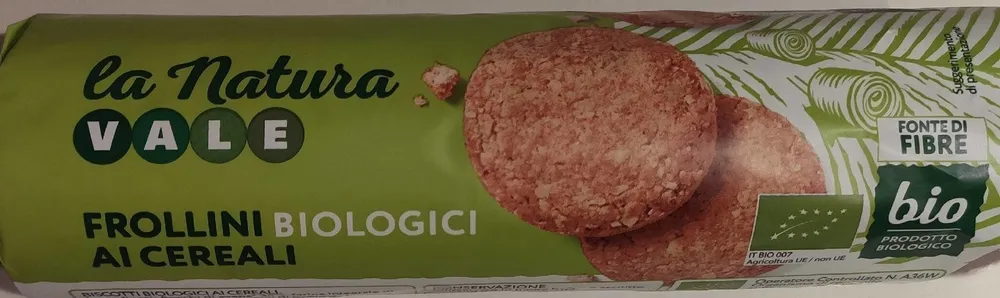 Frollini biologici ai cereali