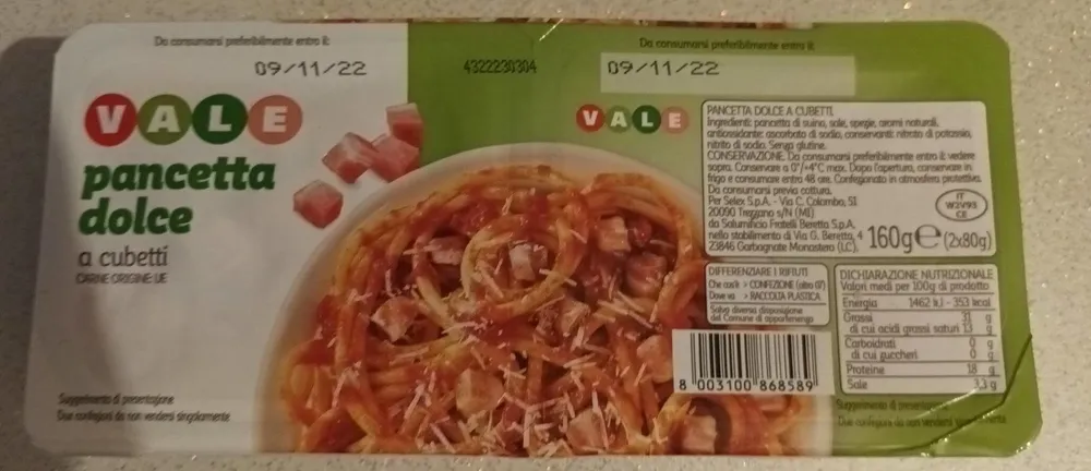 Pancetta dolce