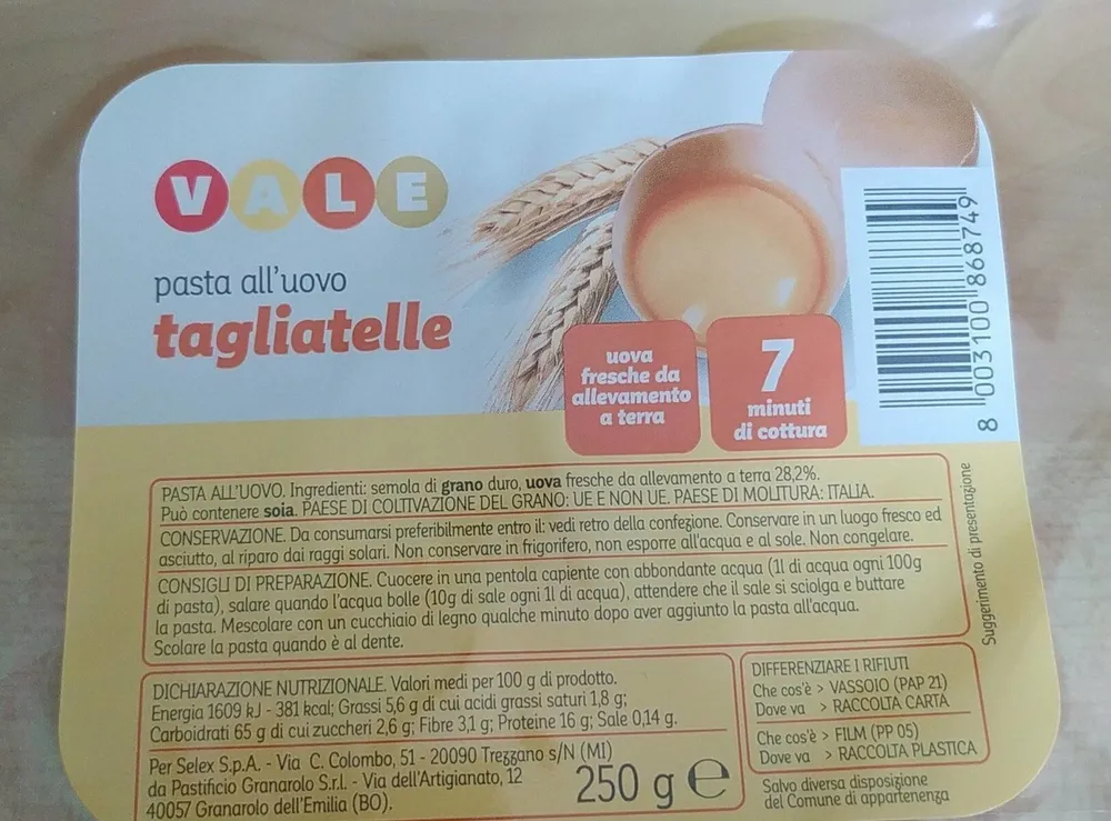 Tagliatelle