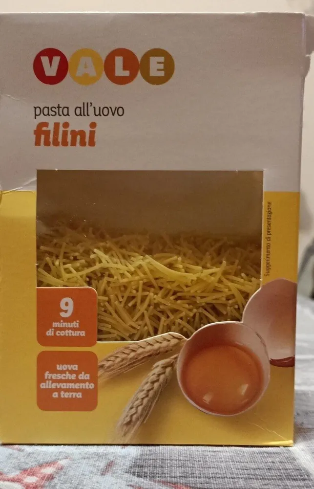 Pasta all'uovo Filini