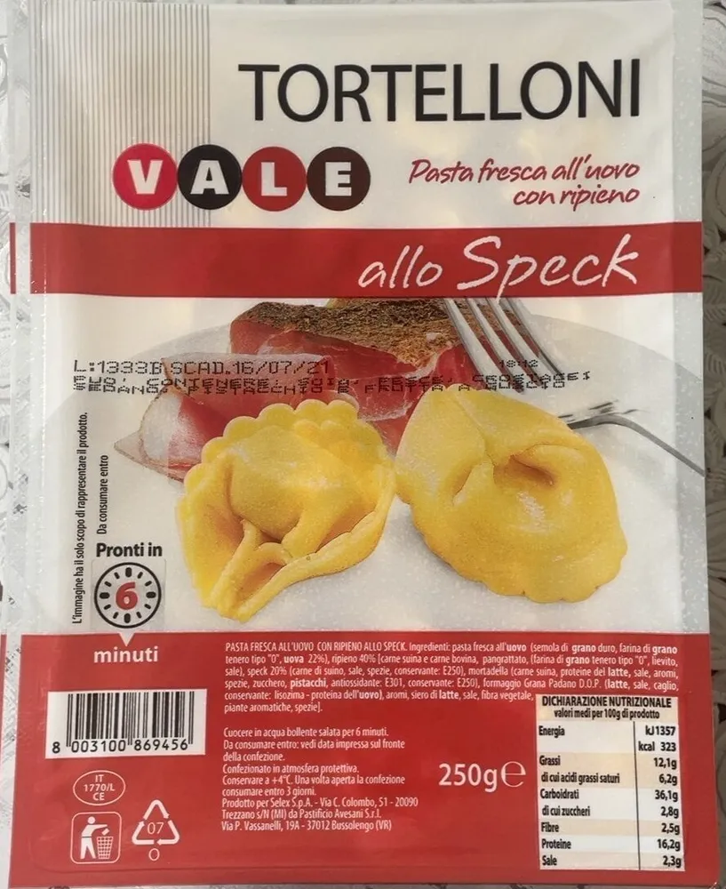Tortelloni allo speck