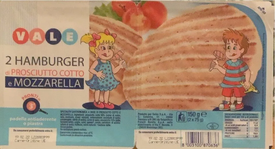 2hqmburgee di prosciutto cotto