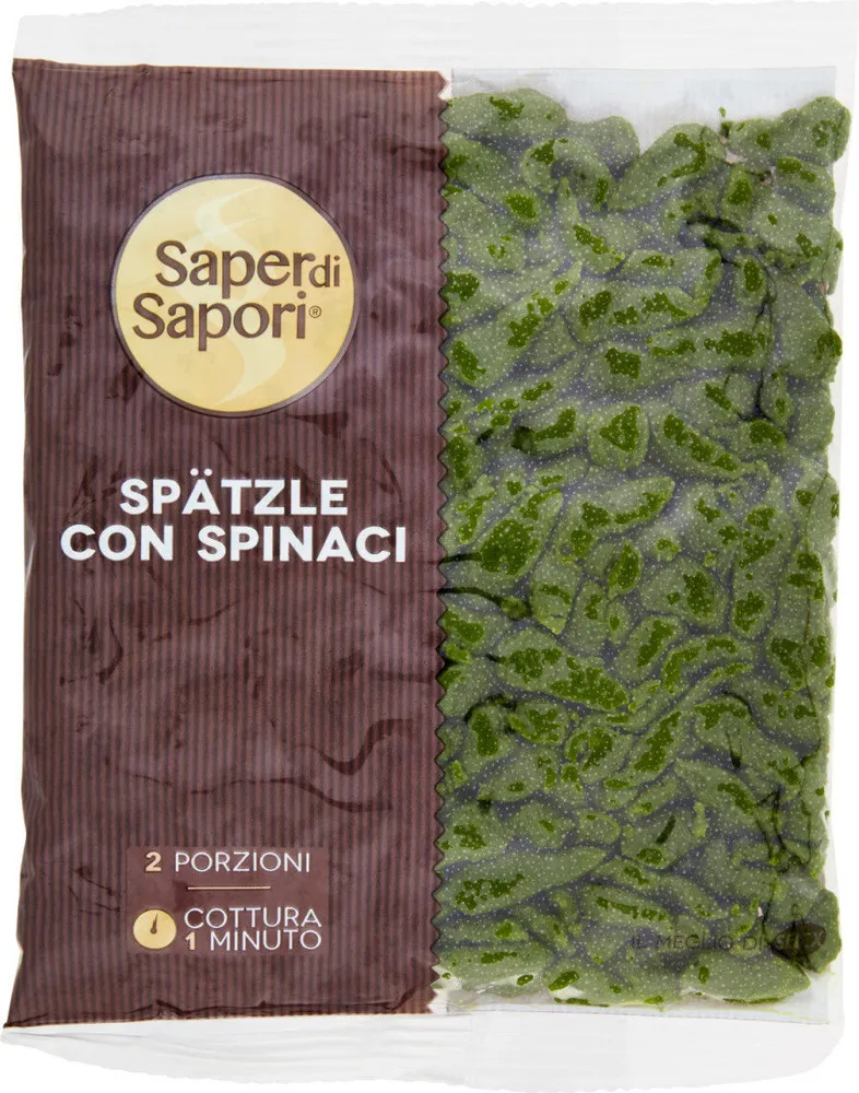 Spätzle con spinaci
