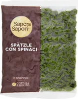 Spätzle con spinaci
