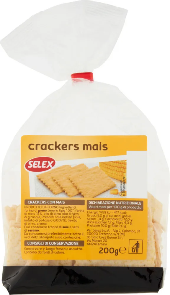 Cracker con mais
