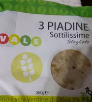 3 piadine sottilissime