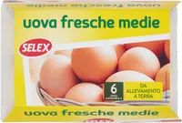 Uova fresche medie da allevamento a terra categoria a