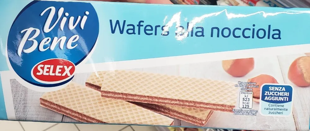 Wafers alla nocciola