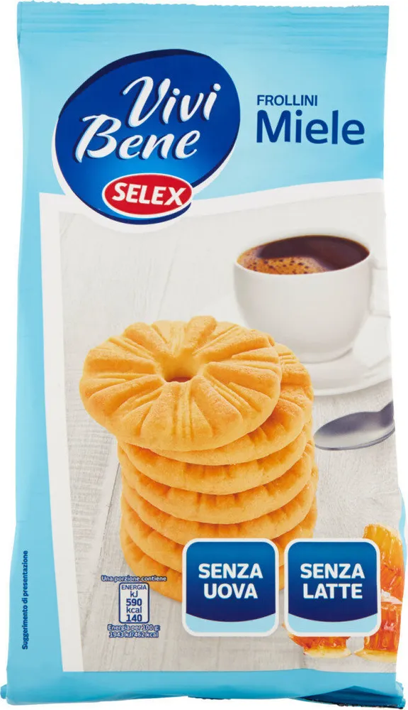 Vivi bene frollini senza latte e uova