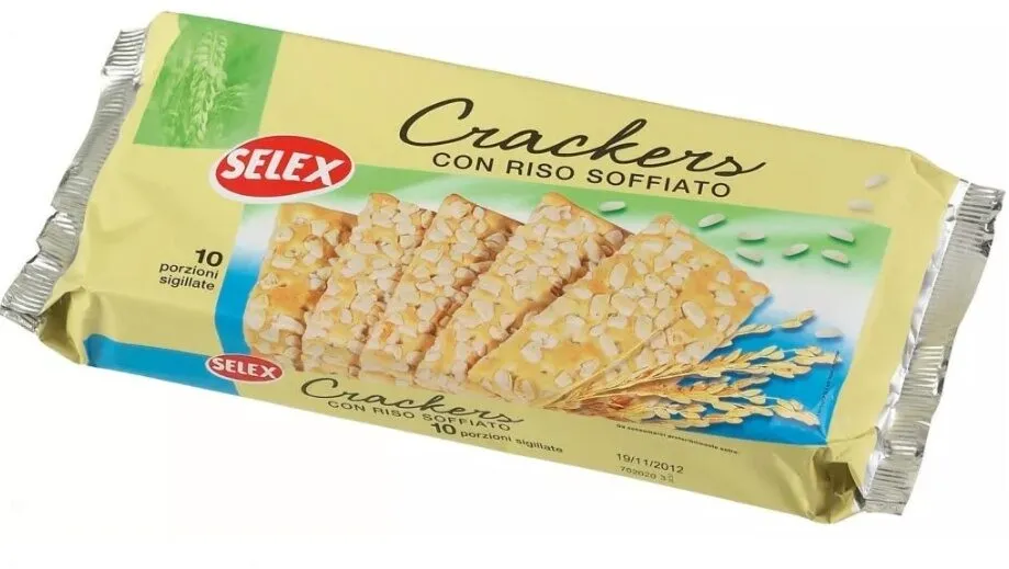Crackers con riso soffiato
