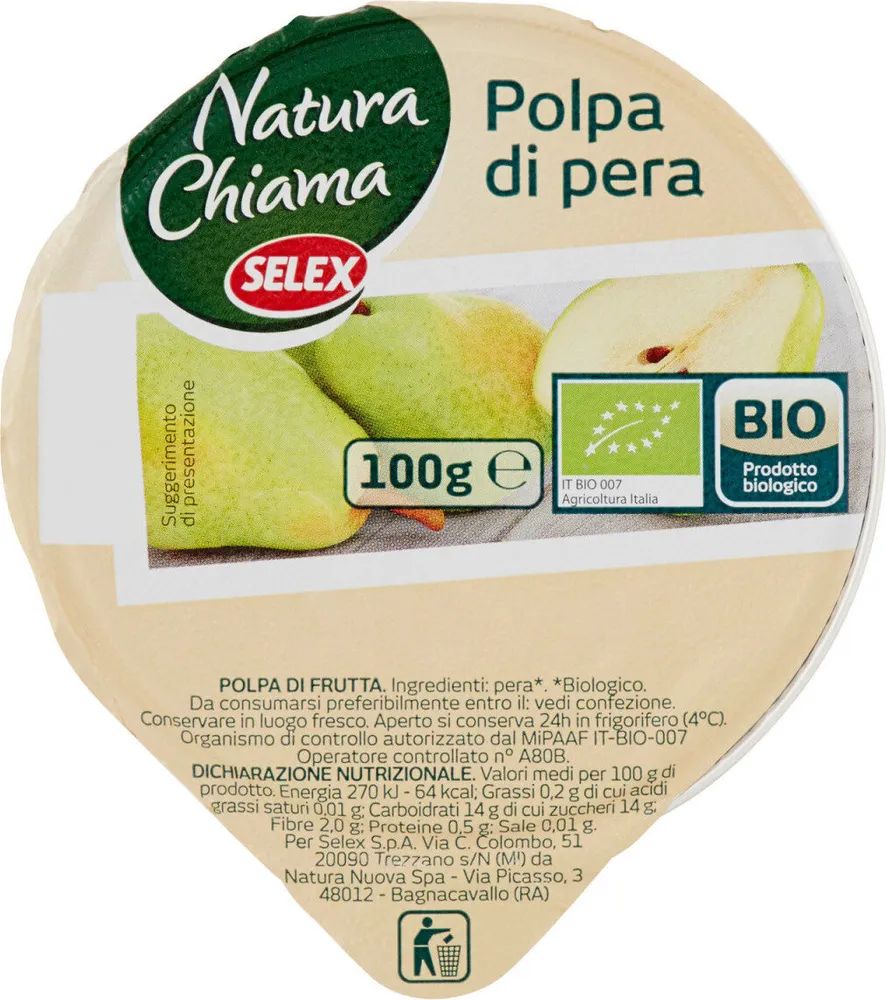 Natura chiama polpa dIGPera biologica