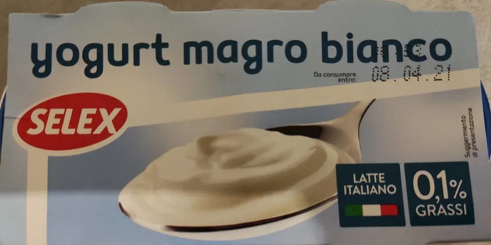 Yogurt magro bianco Selex 0,1% grassi