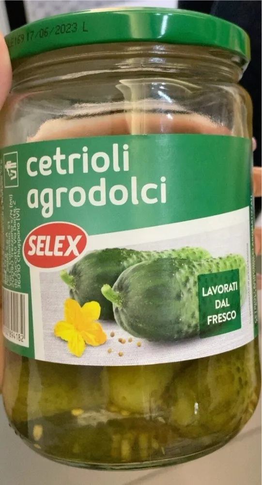 cetrioli agrodolci