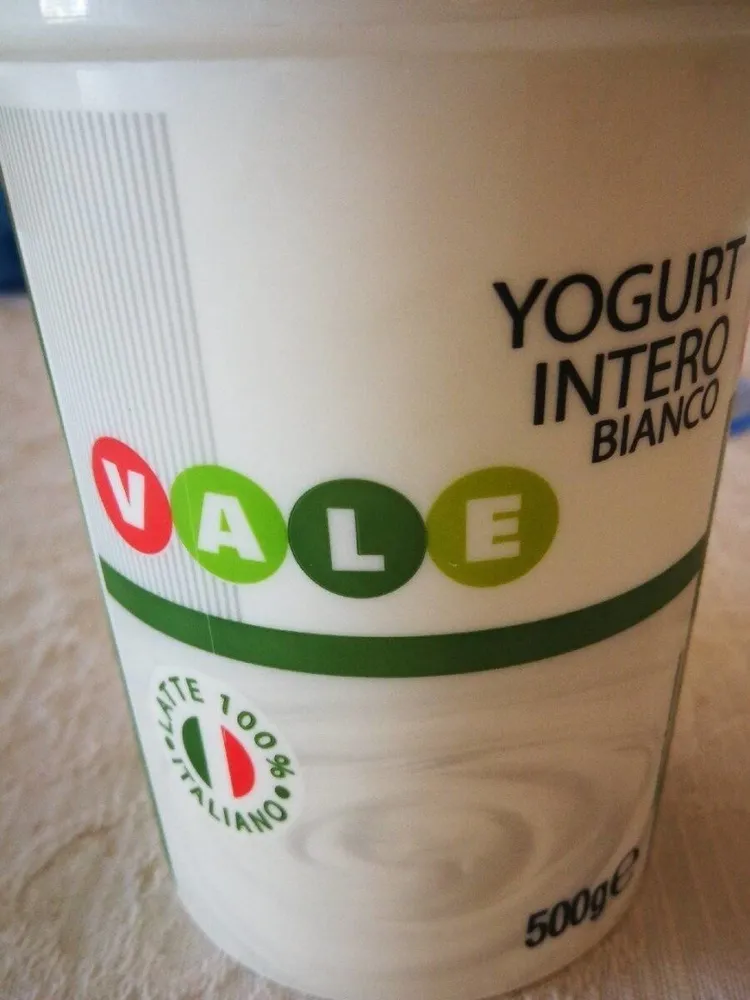 Yogurt intero bianco