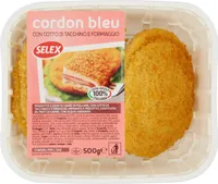 Cordon bleu con cotto di tacchino e formaggio porzioni