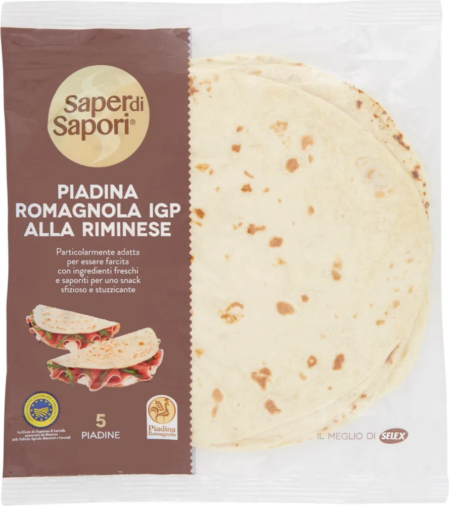 Saper di Sapori Piadine fresche romagnole IGP