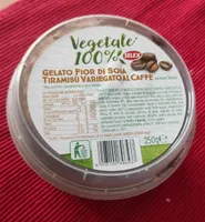 Gelato fior di soia- tiramisù variegato al caffè