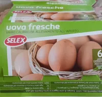 Uova fresche da allevamento all'aperto