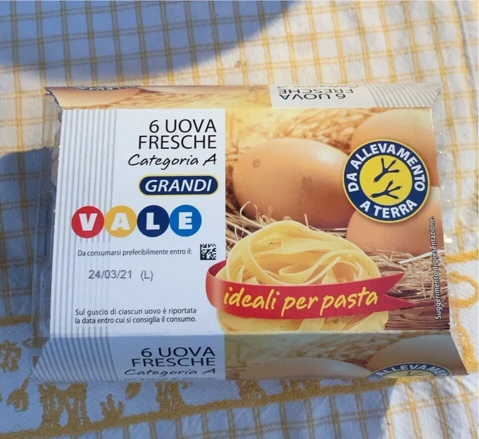 6 uova fresche categoria A