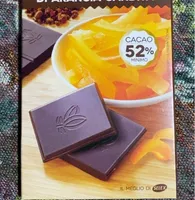 Cioccolato fondente extra con scorza di arancia candita