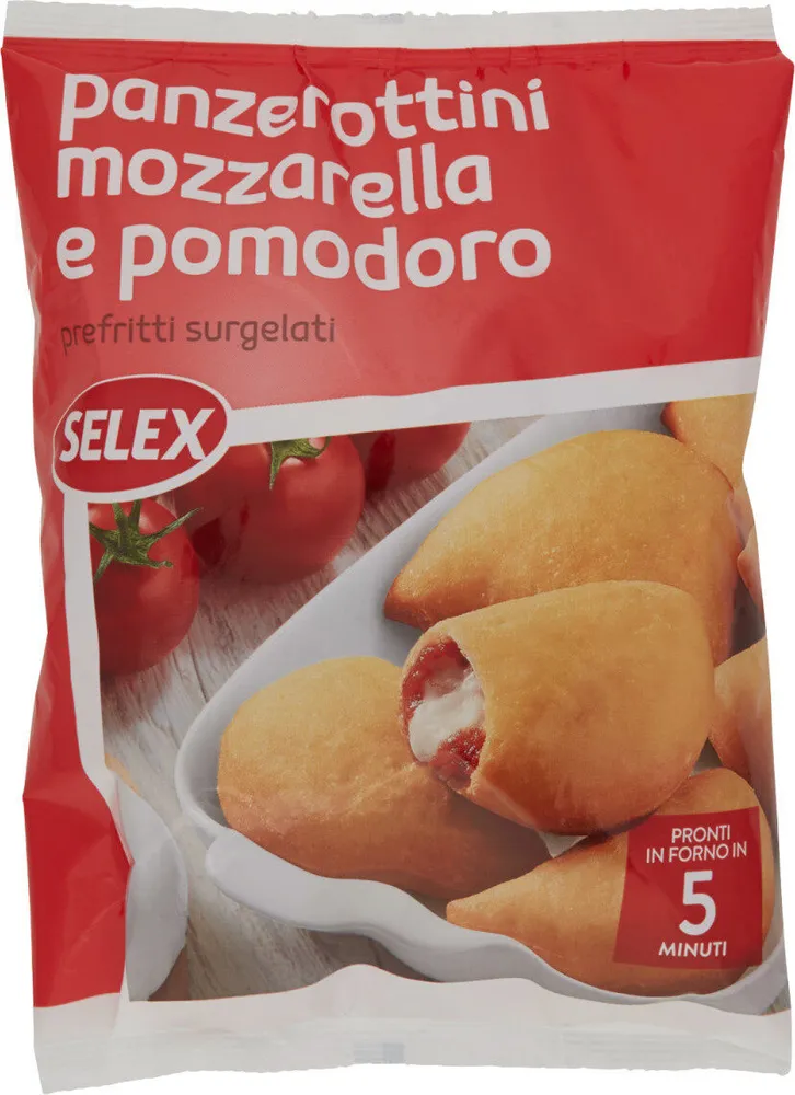Panzerottini mozzarella e pomodoro surgelati