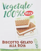 Vegetale biscotti ripieni di gelato alla soia