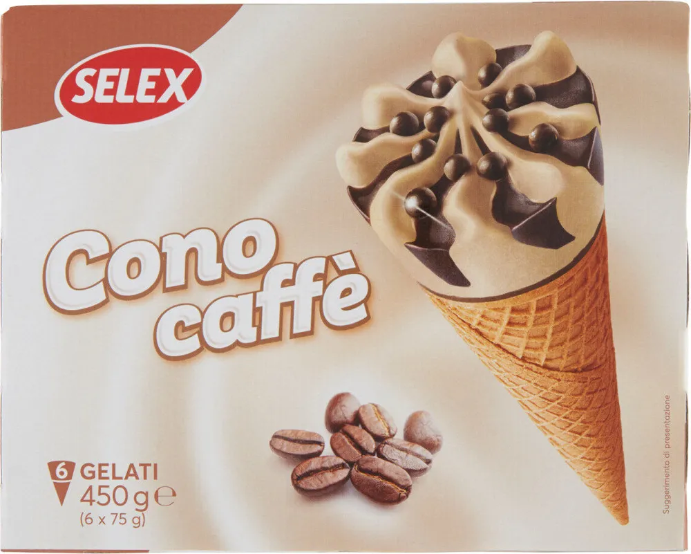 Coni di gelato caffè