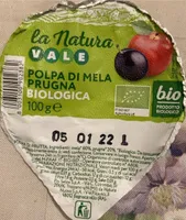 Polpa di mela e prugna biologica