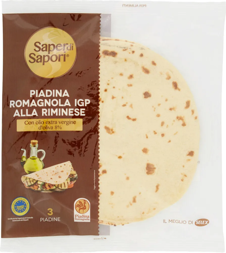 Sape di saporIGPiadine fresche romagnole i p