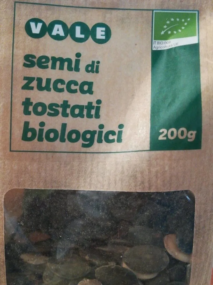 Semi di zucca tostati biologici