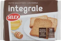 Fette biscottate con farina di frumento integrale in confez