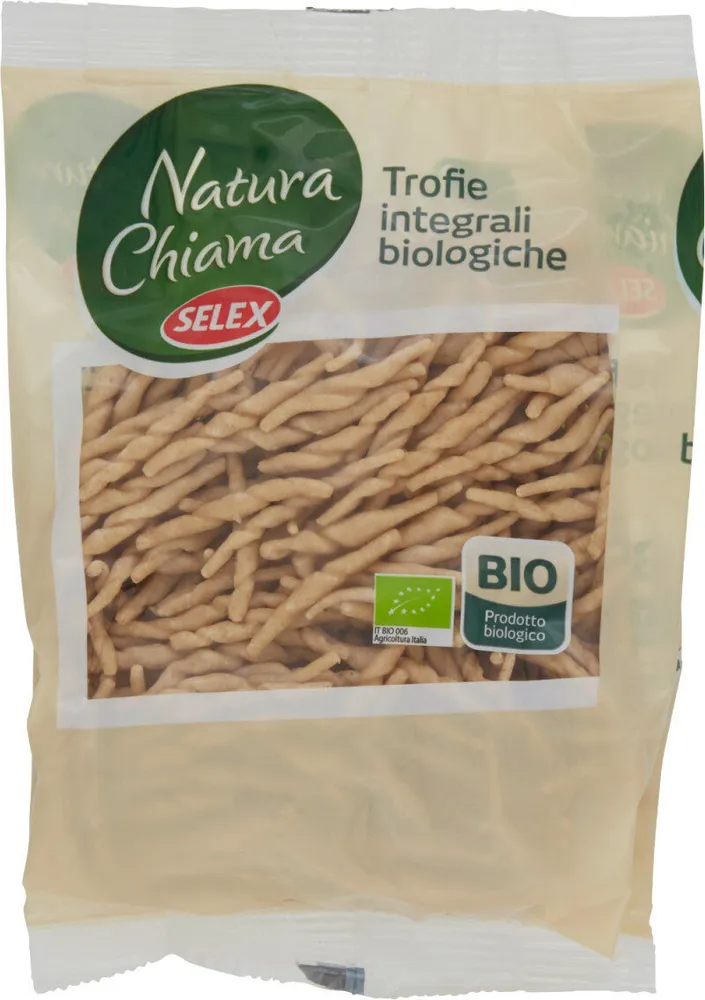 Natura chiama trofie pasta fresca di semola integrale biologica