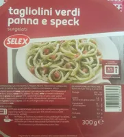 Tagliolini Verdi panna e speck