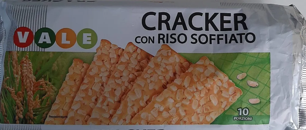 Cracker con riso soffiato