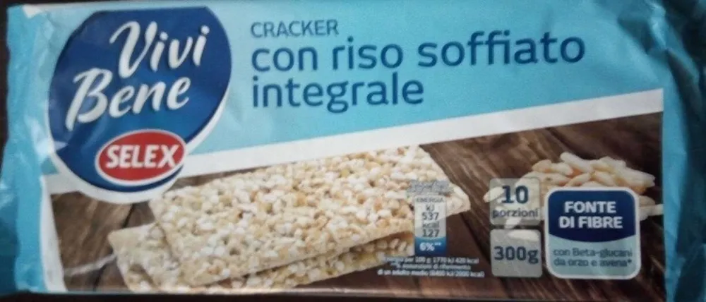 Crackers con riso soffiato integrale