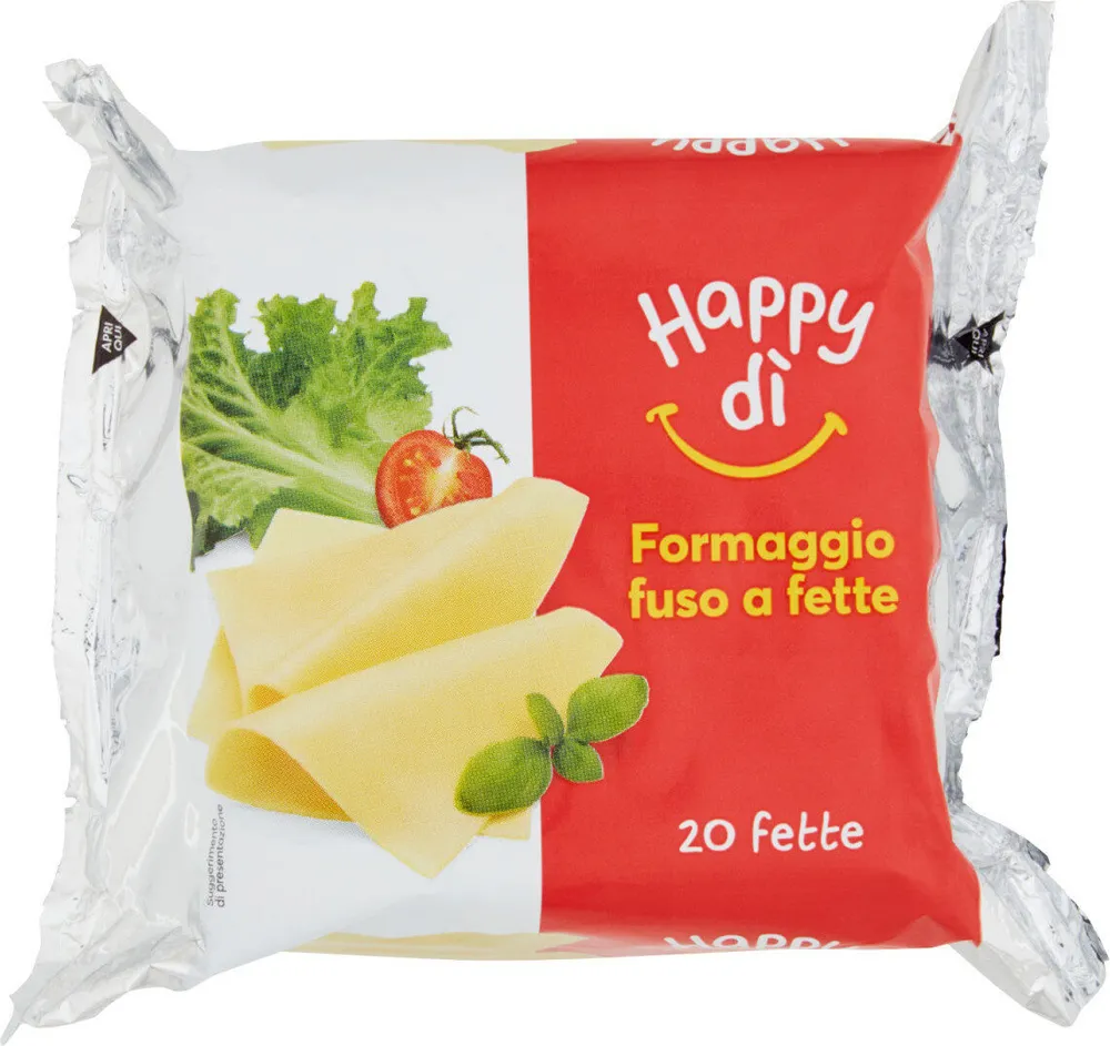 Fettine di formaggio fuso