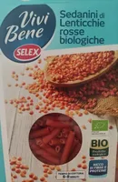 Sedanini di lenticchie rosse biologiche