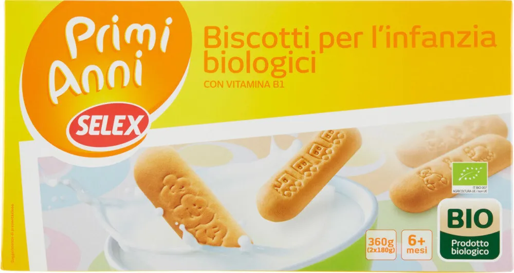 Primi anni biscottIGPe l'infanzia biologici
