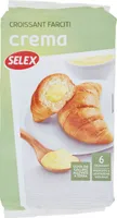 Croissant con crema pasticcera