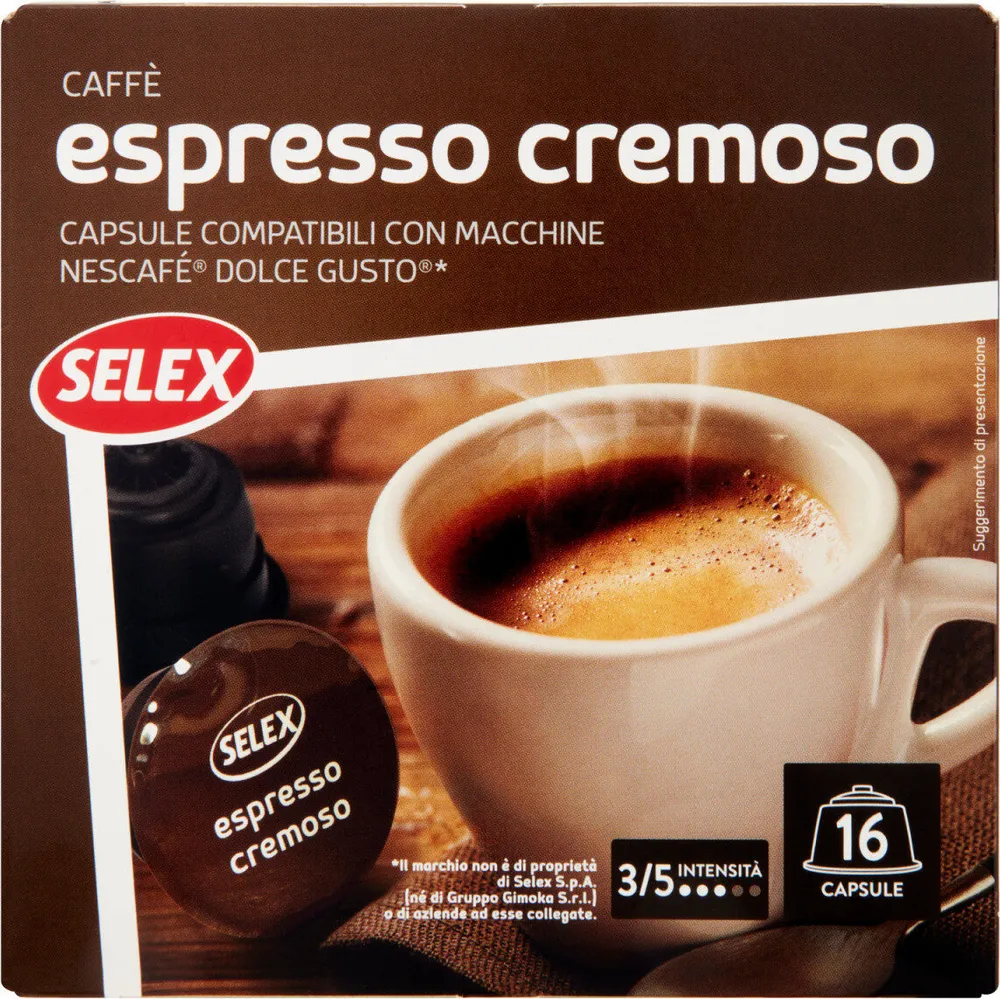 Caffè in capsule espresso cremoso pezzi