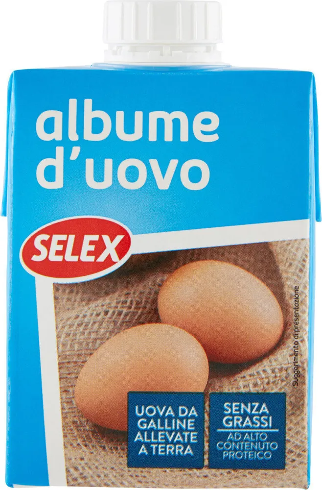 Albume d'uovo da galline allevate a terra